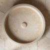 Round travertine washbasin "Round Dish"
