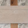 Minimal travertine washbasin “Breve”