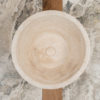 Round travertine washbasin "Castellina"