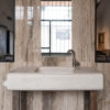 Lavabo di design in travertino "Cave"