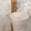Column travertine washbasin "Cono CH"