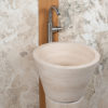 Lavabo a colonna in travertino "Cono CH"
