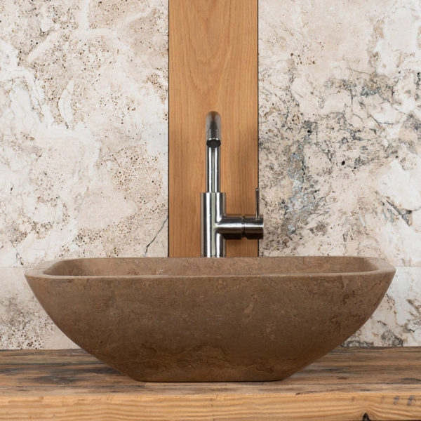 Rectangular travertine sink “Crib SC”