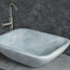 Rectangular marble washbasin "Crib Grey"