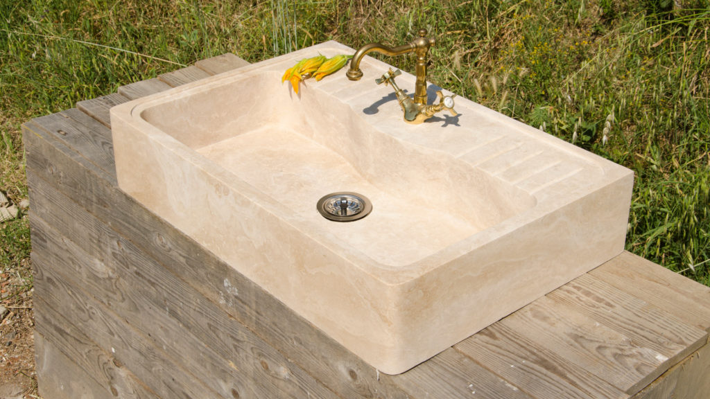 Travertine sink “Acquaio”