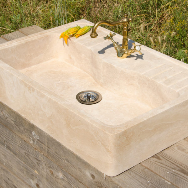 Travertine sink “Acquaio”