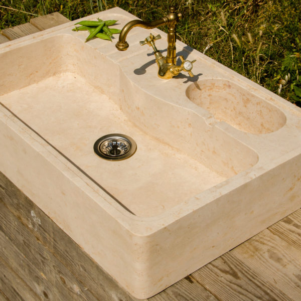 Travertine sink "Acquaio + 1"