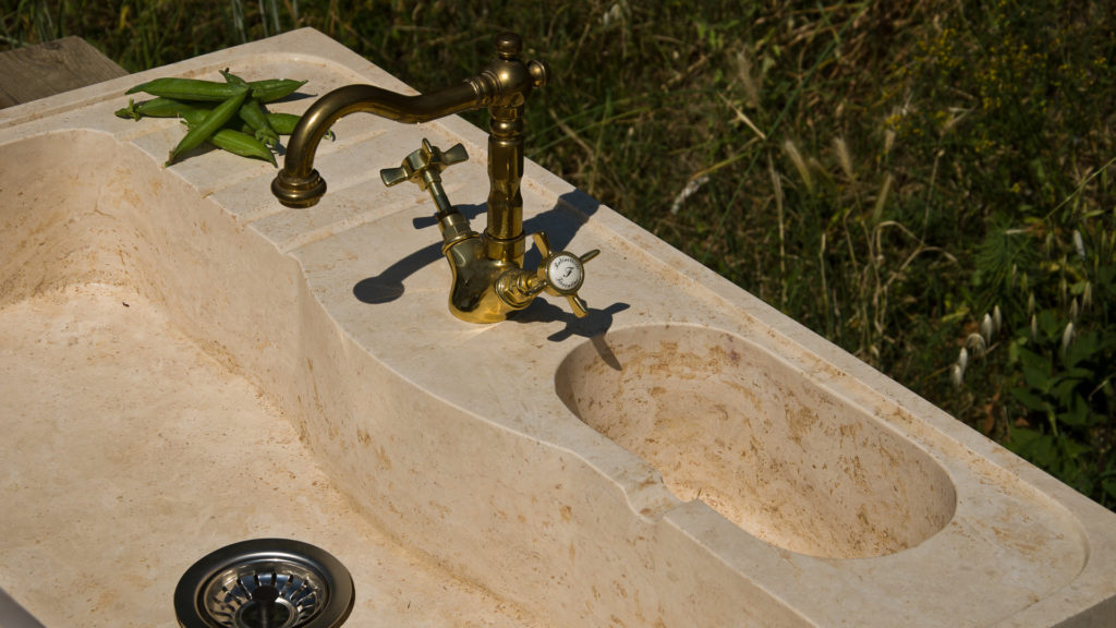 Travertine sink "Acquaio + 1"