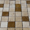 Travertine mosaic "5.0x5.0 Tuscany Mix" Polished