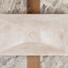 Recessed travertine washbasin "Greve"