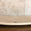 Rectangular travertine sink "Foglio Grande"