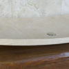 Rectangular travertine sink "Foglio Grande"