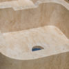 Lavello in travertino "Double"