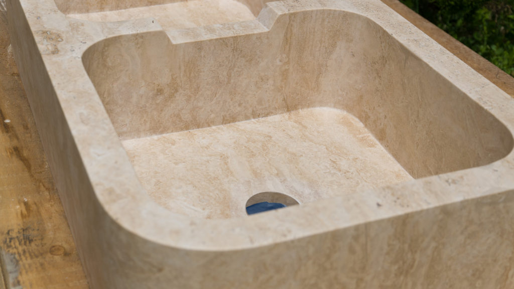 Travertine sink “Double”