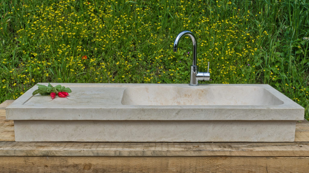 Travertine sink "Village"