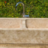 Lavello in travertino "Double"