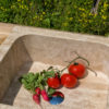 Lavello in travertino "Double"