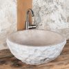 Lavabo rustico in travertino "Tondozzo"