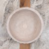 Lavabo rustico in travertino "Tondozzo"