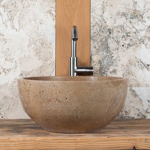 Countertop travertine washbasin “Fiano SC”