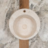 Lavabo da bagno in travertino "Fonte"