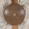Round dark travertine washbasin “Fonterutoli SC”