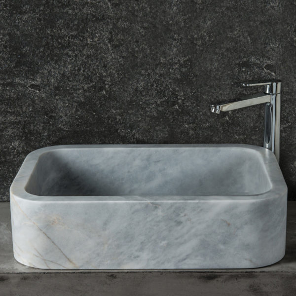 Rectangular marble washbasin "Farm B GR"