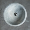 Round marble washbasin "Fiano Grey"