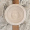 Round travertine washbasin "Gaiole CH"