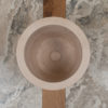 Lavabo alto in travertino "Hammam"