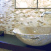 Mosaico in travertino "Arlecchino Tuscany Mix" Levigato