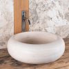 Countertop travertine washbasin "Forma"