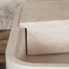 Lavabo di design in travertino "Loaded"