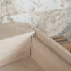 Lavabo di design in travertino "Loaded"