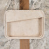 Lavabo di design in travertino "Loaded"