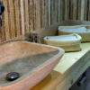 Rectangular travertine sink “Crib SC”