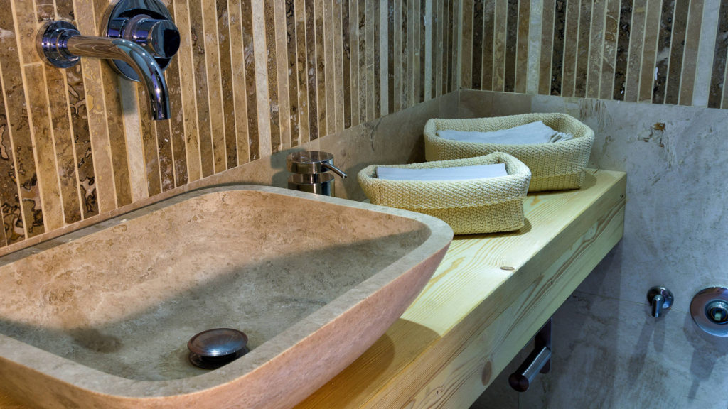 Rectangular travertine sink “Crib SC”