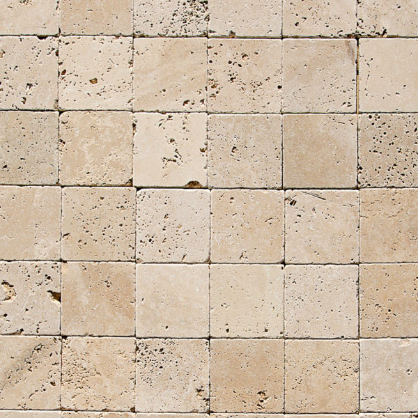 Travertine tile “10.0x10.0 Light Blend” Pebble