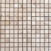 Mosaico in travertino "2,5x2,5 Light Blend" Levigato