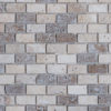 Travertine mosaic "2.5x5.0 Tuscany Mix" Pebble