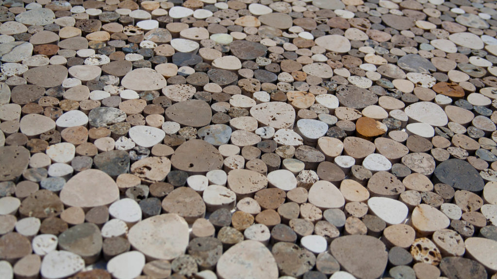 Mosaik aus Travertin „Petali Tuscany Mix“ Levigato