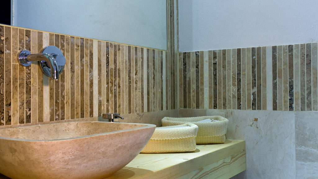 Mosaik aus Travertin „Planks Tuscany Mix“ Moderno