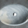 Ovales Waschbecken aus Marmor „Ovetto Grey“