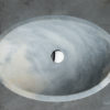 Lavabo ovale in marmo "Ovetto Grey"