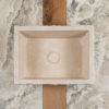 Rustic travertine washbasin “Pilozzo”