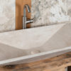 Designer travertine washbasin "Radda"
