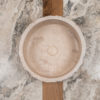 Rustic travertine washbasin "Roccia"