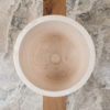 High travertine washbasin "Secchio"