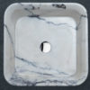 Lavabo quadrato in marmo "Square Lilac"