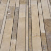 Mosaico in travertino "Strips Tuscany Mix" Moderno